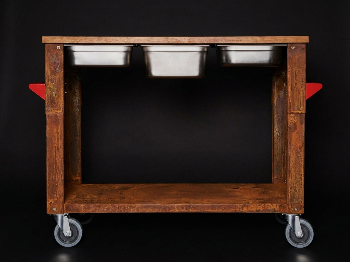 Asamodo Corten Grill Table